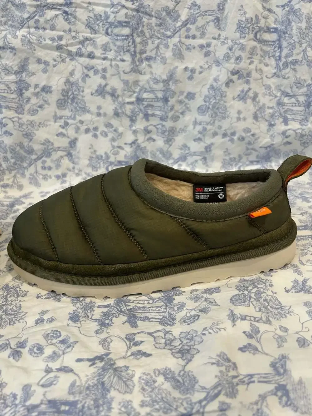 UGG Men's Tasman LTA Burnt Olive Puffer Slippers
